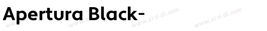 Apertura Black字体转换
